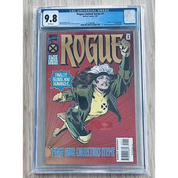 Rogue Limited Series #1 CGC 9.8 Gambit & Storm Gold Foil X-Men 95 Newstand